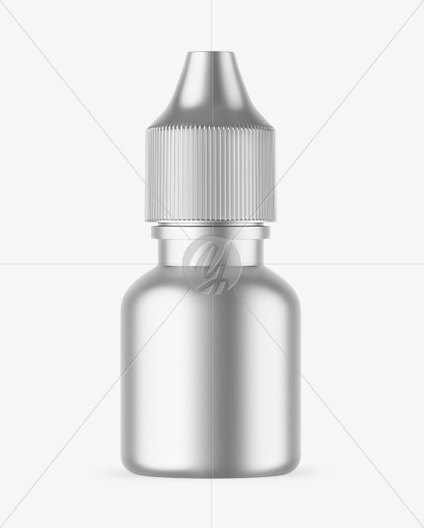 Matte Metallic Dropper Bottle Mockup