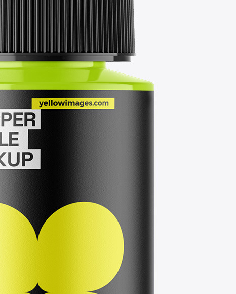 Glossy Dropper Bottle Mockup