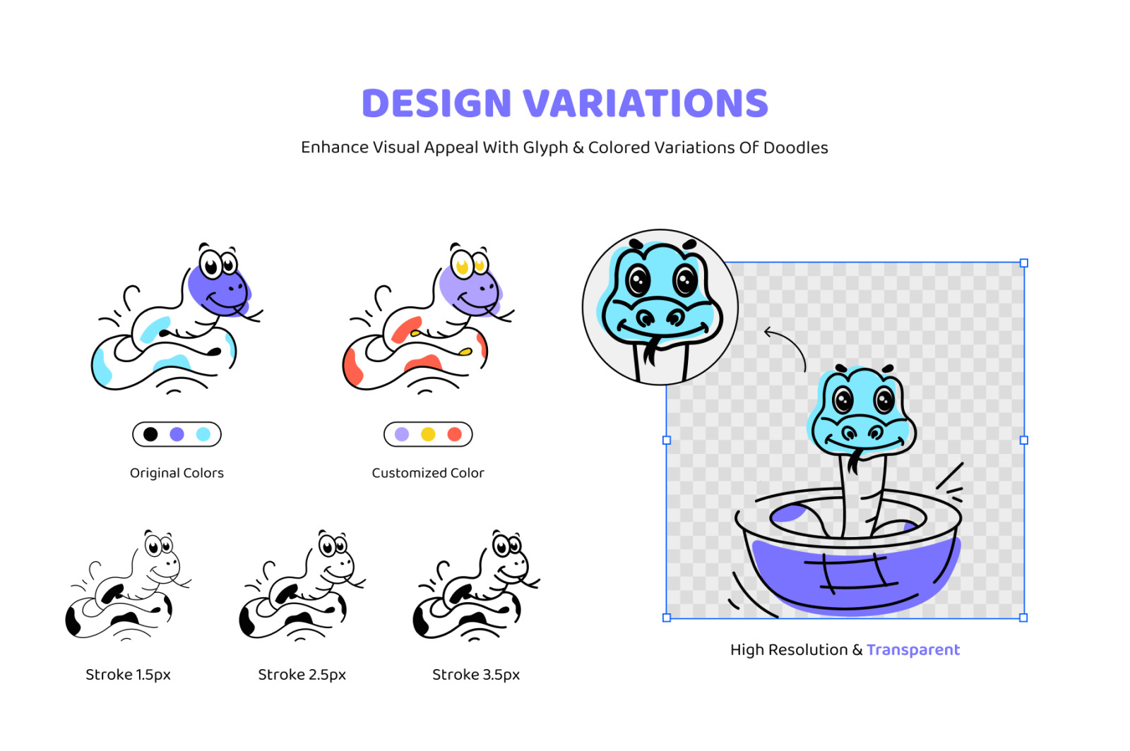 Snake Doodle Icons Snake Doodle Icons