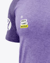 Heather T-Shirt Mockup - Half Side View