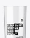 Empty Drinking Glass Mockup