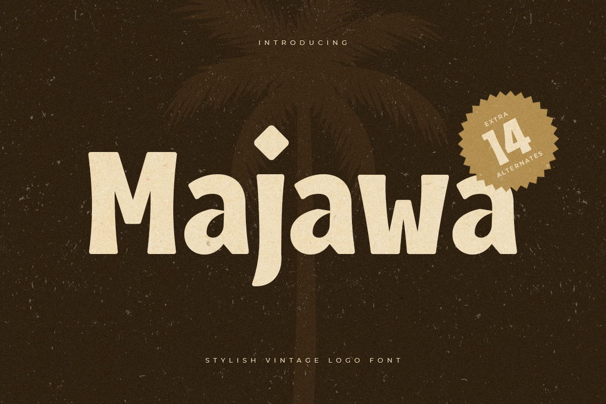 Majawa - Stylish Vintage Logo Font Majawa - Stylish Vintage Logo Font