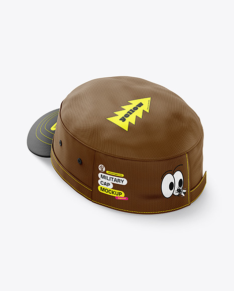 Field Cap Mockup - Back Side View