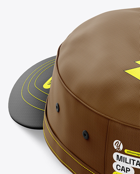 Field Cap Mockup - Back Side View