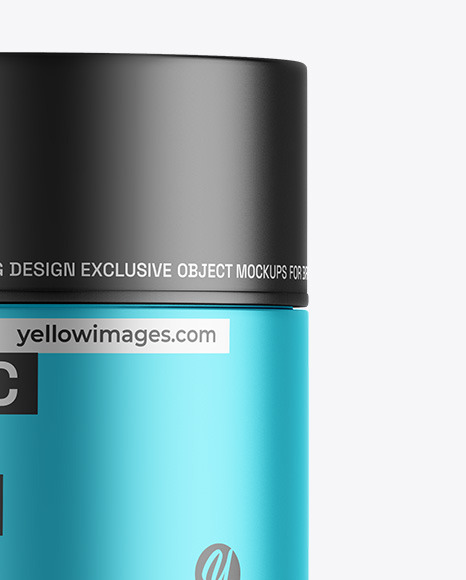 Matte Metallic Cosmetic Jar Mockup