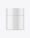 Glossy Cosmetic Jar Mockup