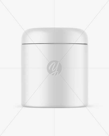 Matte Cosmetic Jar Mockup