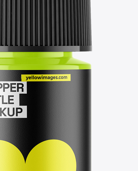 Glossy Dropper Bottle Mockup