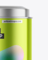 Metallic Tea Tin Can Mockup