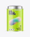 Glossy Tea Tin Can Mockup