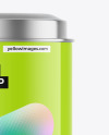 Glossy Tea Tin Can Mockup