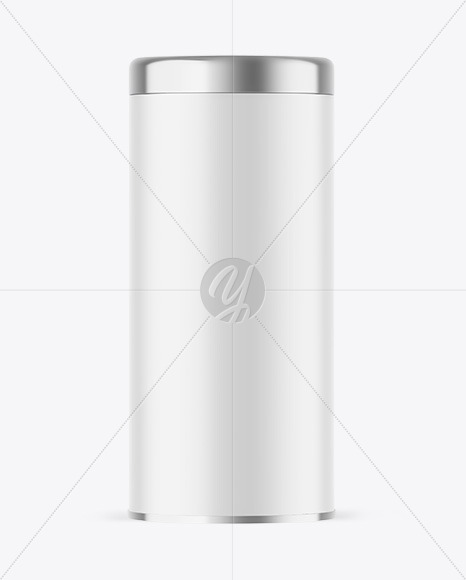 Matte Tea Tin Can Mockup