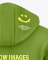 Softshell Zipped Hoodie Mockup - Back View