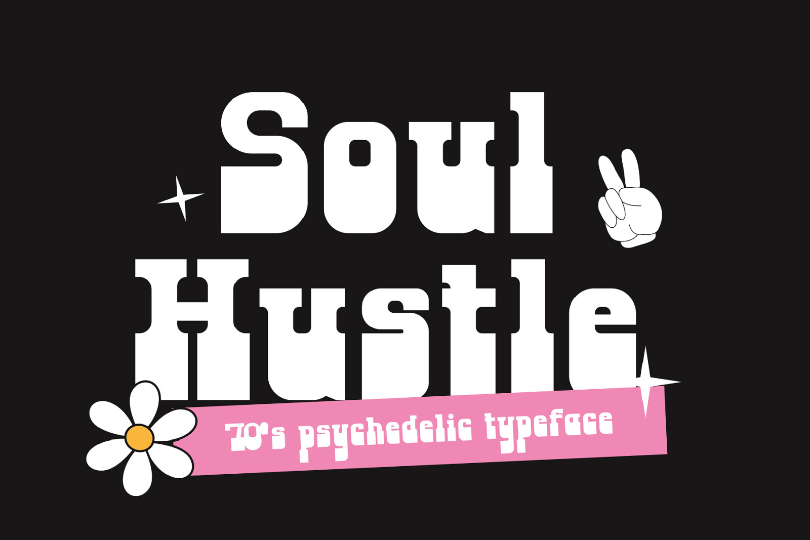 Soul Hustle - 1970s Psychedelic Font