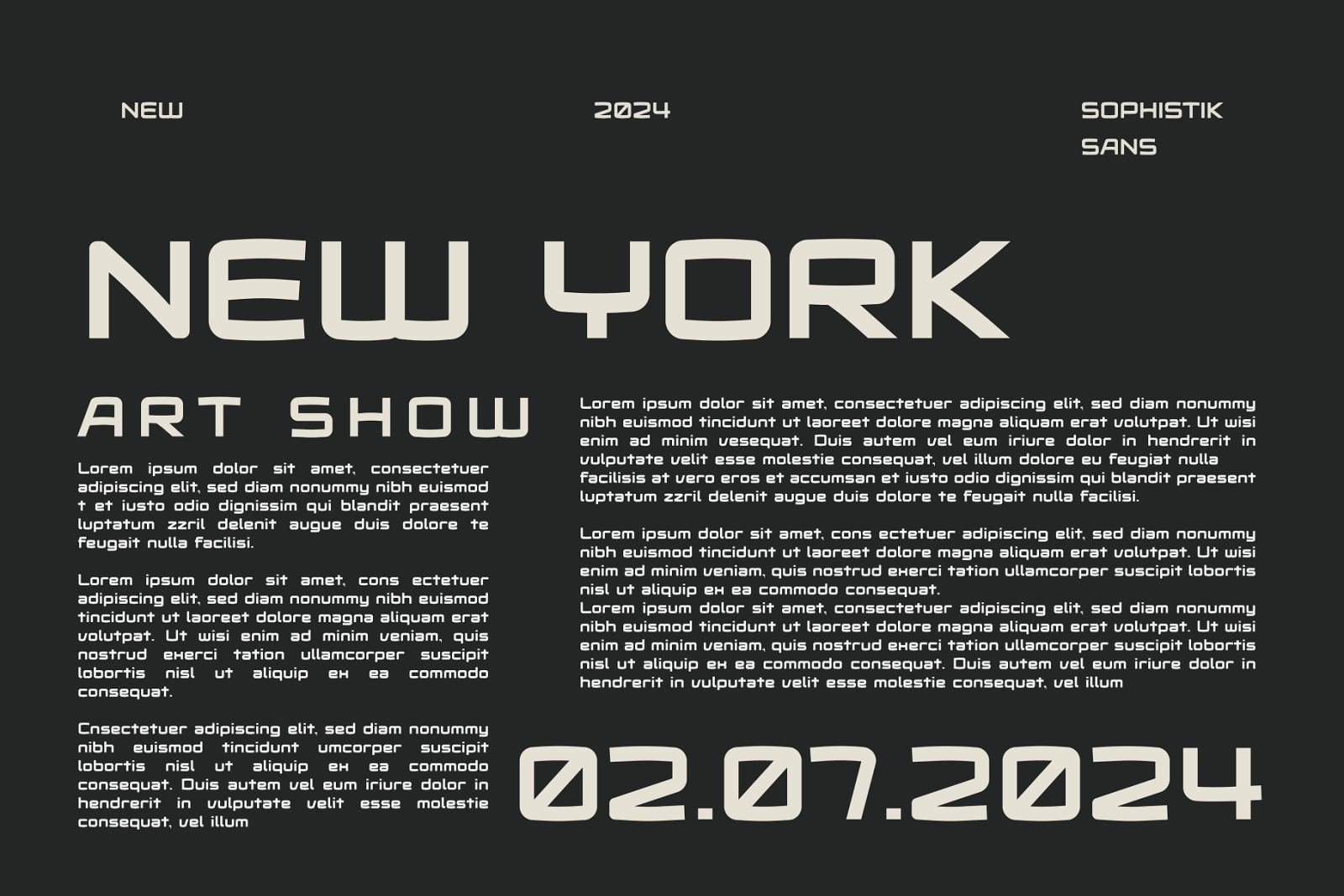 Sophistik Sans - Modern Sans Typeface Sophistik Sans - Modern Sans Typeface