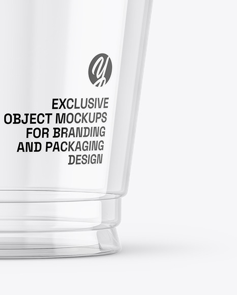 Clear Plastic Cup Mockup