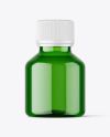 Green Syrup Bottle Mockup