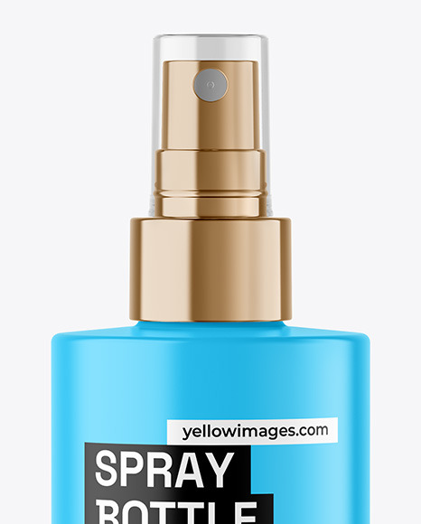 Matte Spray Bottle Mockup