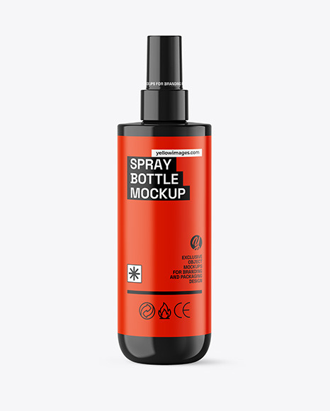 Glossy Spray Bottle Mockup Glossy Spray Bottle Mockup