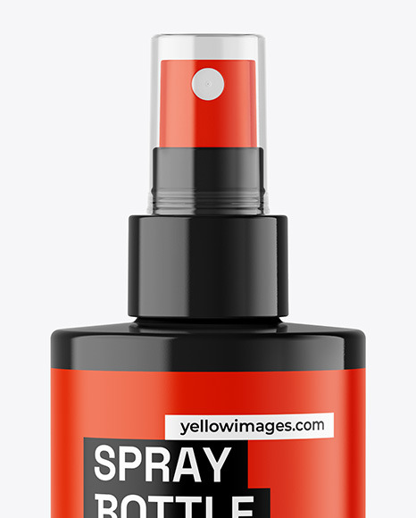 Glossy Spray Bottle Mockup Glossy Spray Bottle Mockup