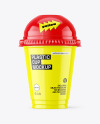 Glossy Plastic Cup Mockup