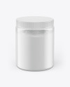 Clear Jar With Powder Mockup