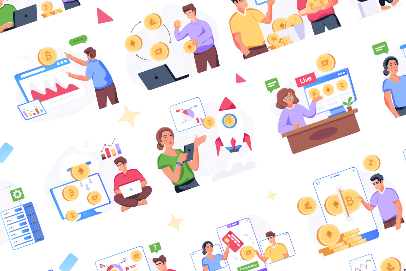 Blockchain Illustrations Blockchain Illustrations