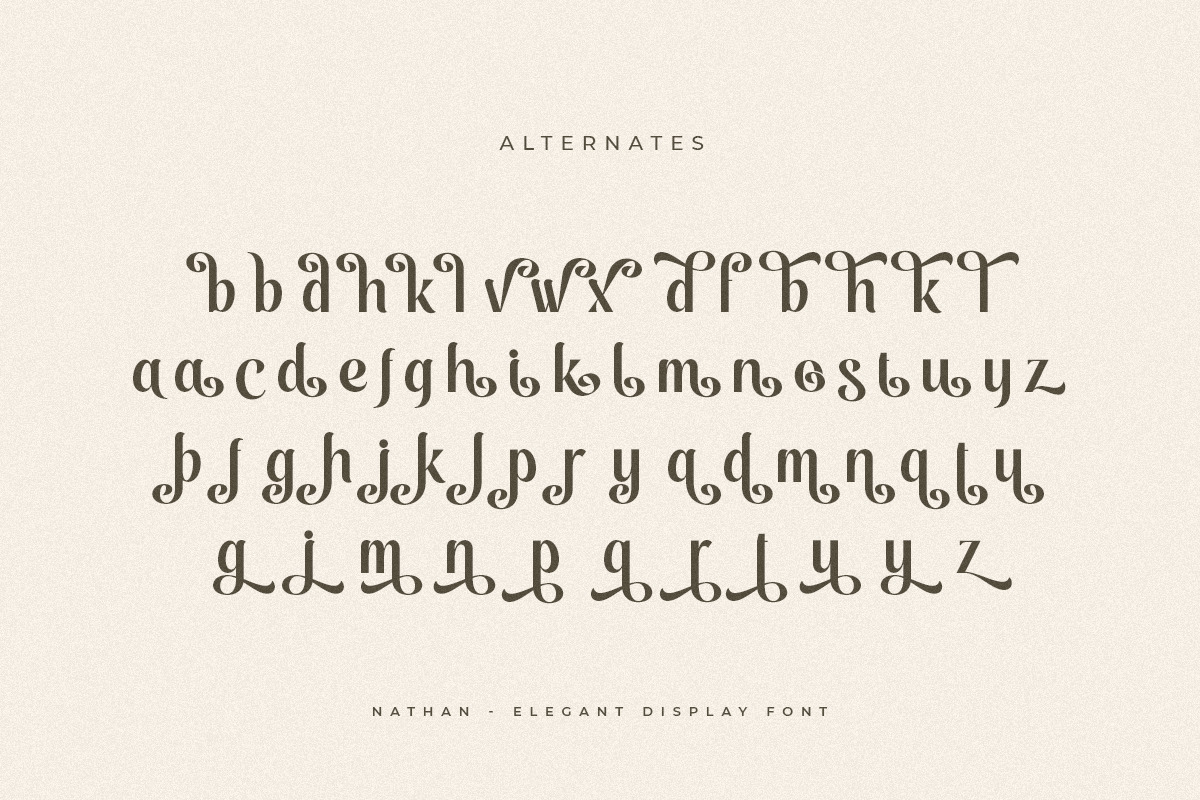 Nathan - Elegant Display Font