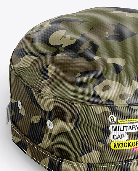 Field Cap Mockup - Half Side View