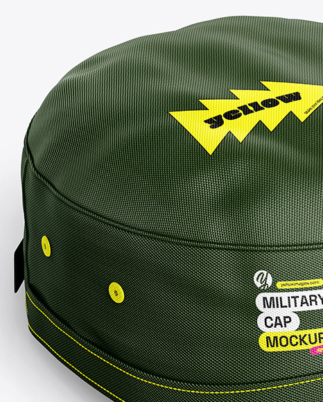 Field Cap Mockup - Half Side View