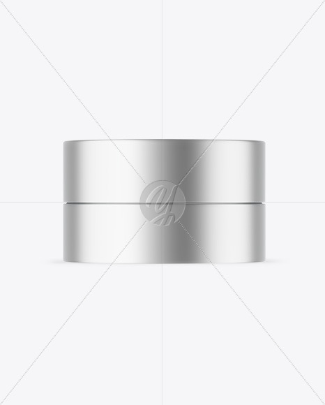 Matte Metallic Cosmetic Jar Mockup