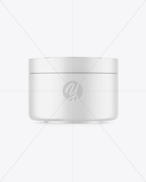 Matte Cosmetic Jar Mockup