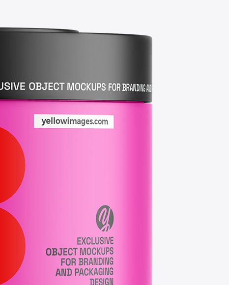 Matte Cosmetic Jar Mockup