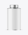 Glossy Tea Tin Can Mockup