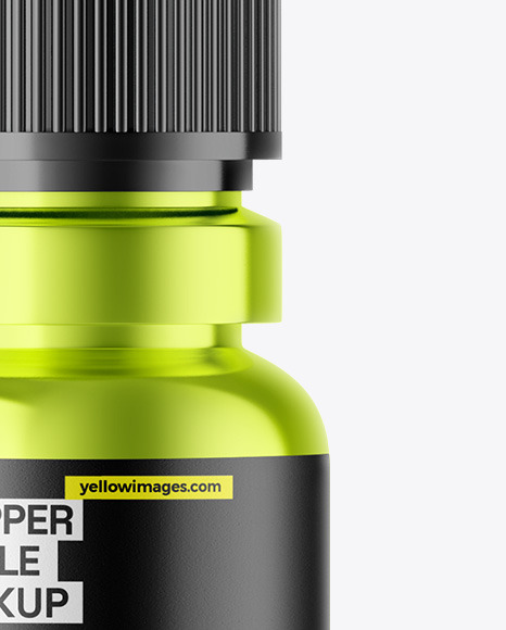 Metallic Dropper Bottle Mockup