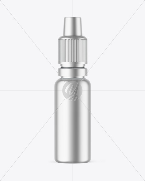 Matte Metallic Dropper Bottle Mockup