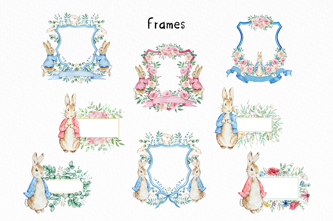 Watercolor Peter Rabbit Clipart Watercolor Peter Rabbit Clipart