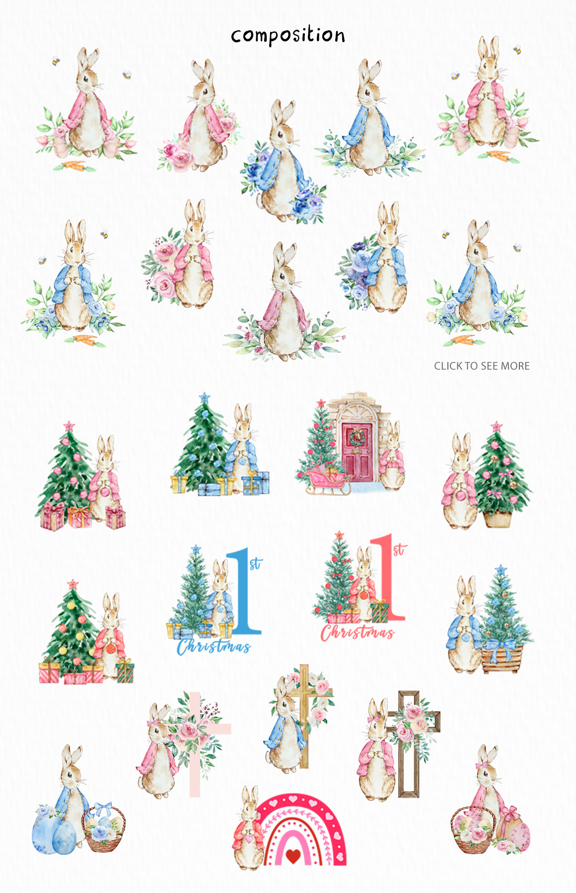 Watercolor Peter Rabbit Clipart Watercolor Peter Rabbit Clipart