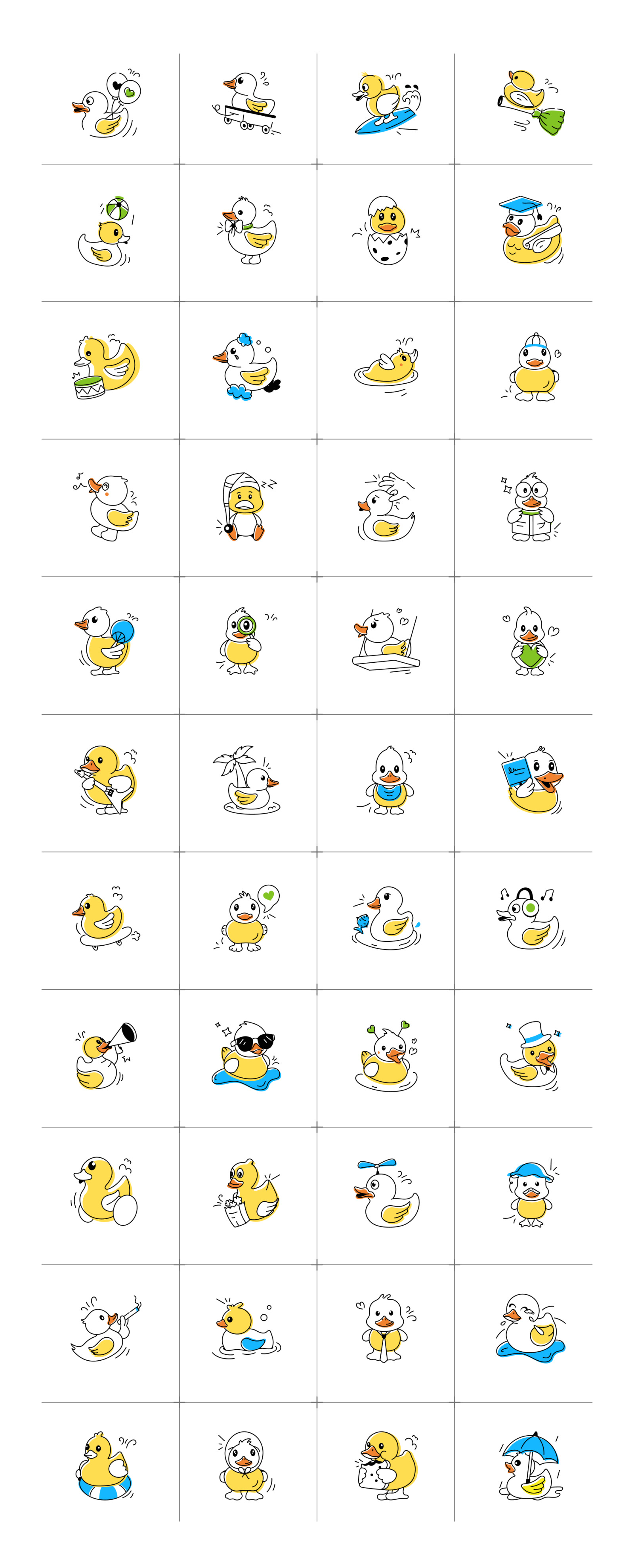 Duck Doodles Set Duck Doodles Set