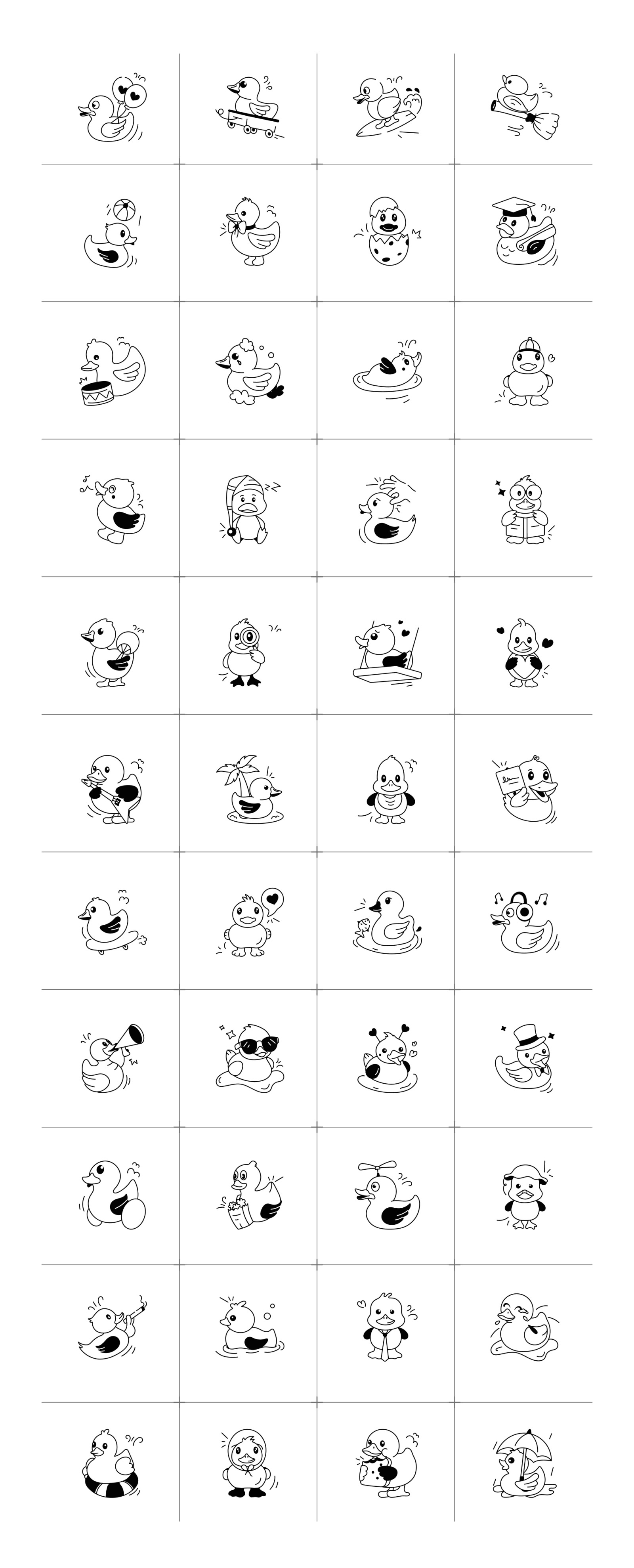 Duck Doodles Set Duck Doodles Set