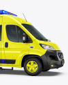 Van Ambulance Mockup - Side View