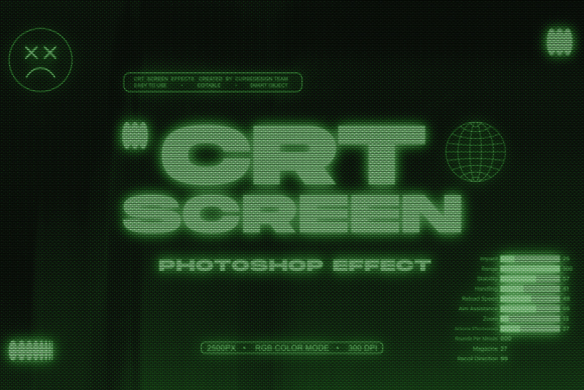 CRT Screen l Monitor Text Effects