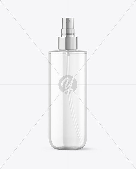 Clear Spray Bottle Mockup