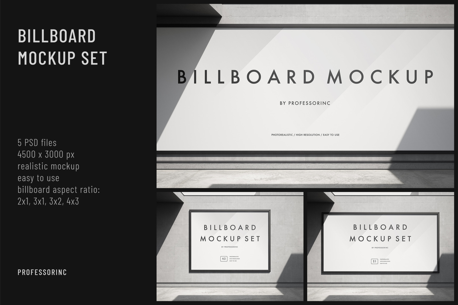Billboard Mockup Set Billboard Mockup Set