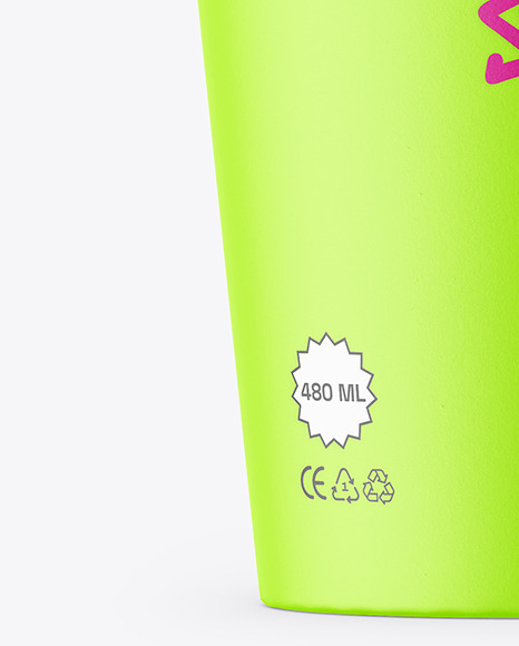 Paper Cup w/ French Fries Mockup