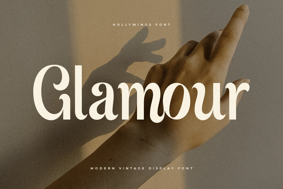 Hollywings - Modern Vintage Display Font Hollywings - Modern Vintage Display Font