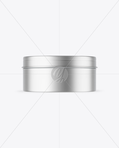 Matte Metallic Cosmetic Jar Mockup