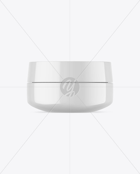 Glossy Cosmetic Jar Mockup