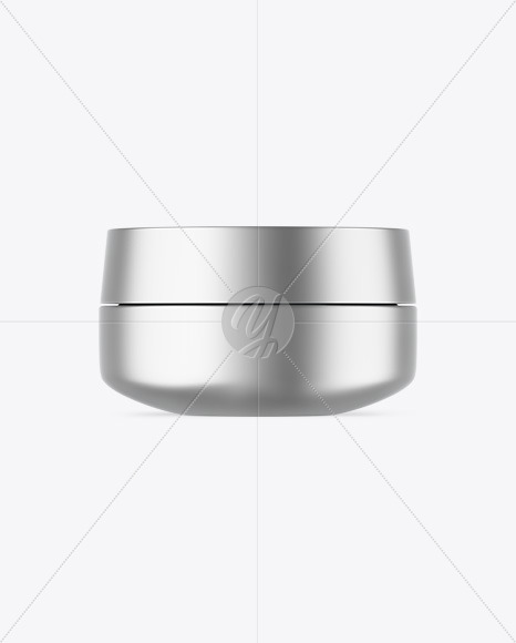 Matte Metallic Cosmetic Jar Mockup