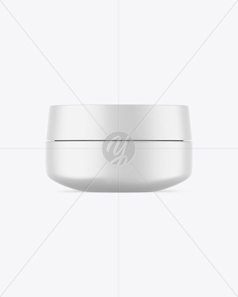 Matte Cosmetic Jar Mockup